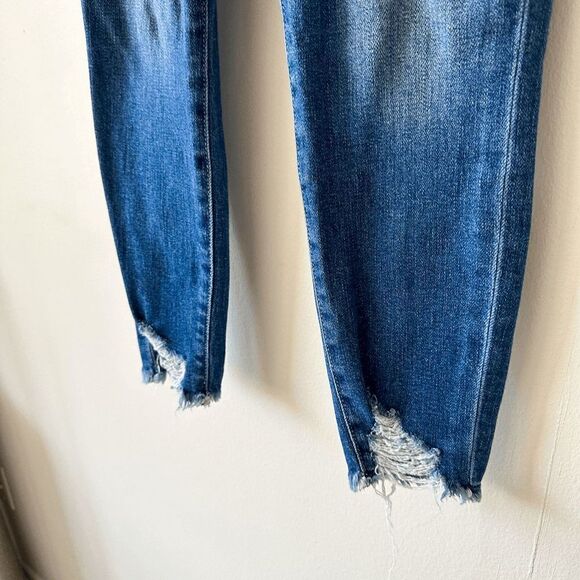 J Brand Mid Rise Capri Revoke Destructed Hem Jeans - Size 25 - Picture 6 of 9